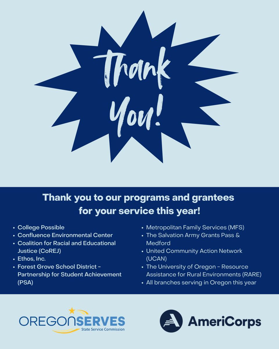OregonServes Commission tweet media