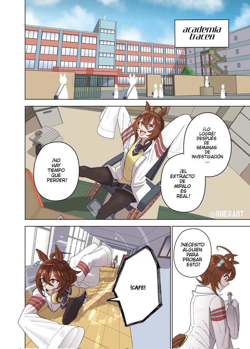 Nuevo mangita 
Operabird 
Lectura de derecha a izquierda
1/5
#umamusume #umamusumeprettyderby #agnestachyon #tmoperao #ManhattanCafe  #fanart