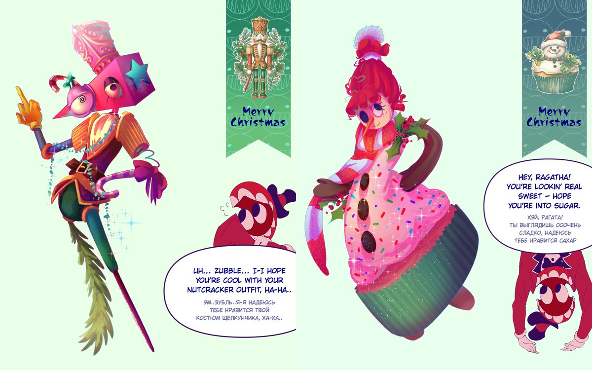 Echchatsor's tweet photo. Happy New Year (almost) everyone!(๑ت๑)ﾉ
(the second part)
#TADC #Pomni #tadcjax #JAx #Ragatha #zooble #tadcgangle #kinger #tadccaine #Caine #bubble #TheAmazingDigitalCircus https://t.co/KCrURmsM1X