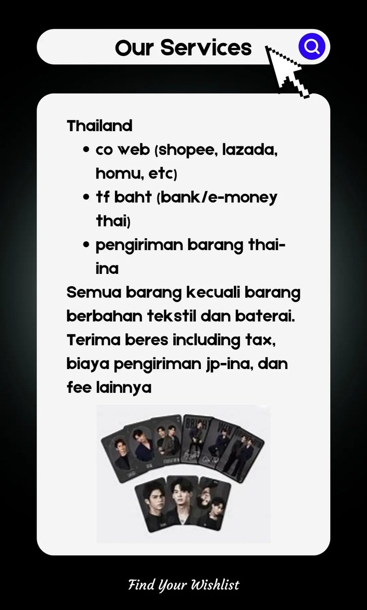 findyour_wl's tweet photo. JASTIP SERVICE

- korea, jepang, thailand (rutin)
- china, malay, taiwan, sg (by request)

🏠Surabaya https://t.co/vyggA6vOO6