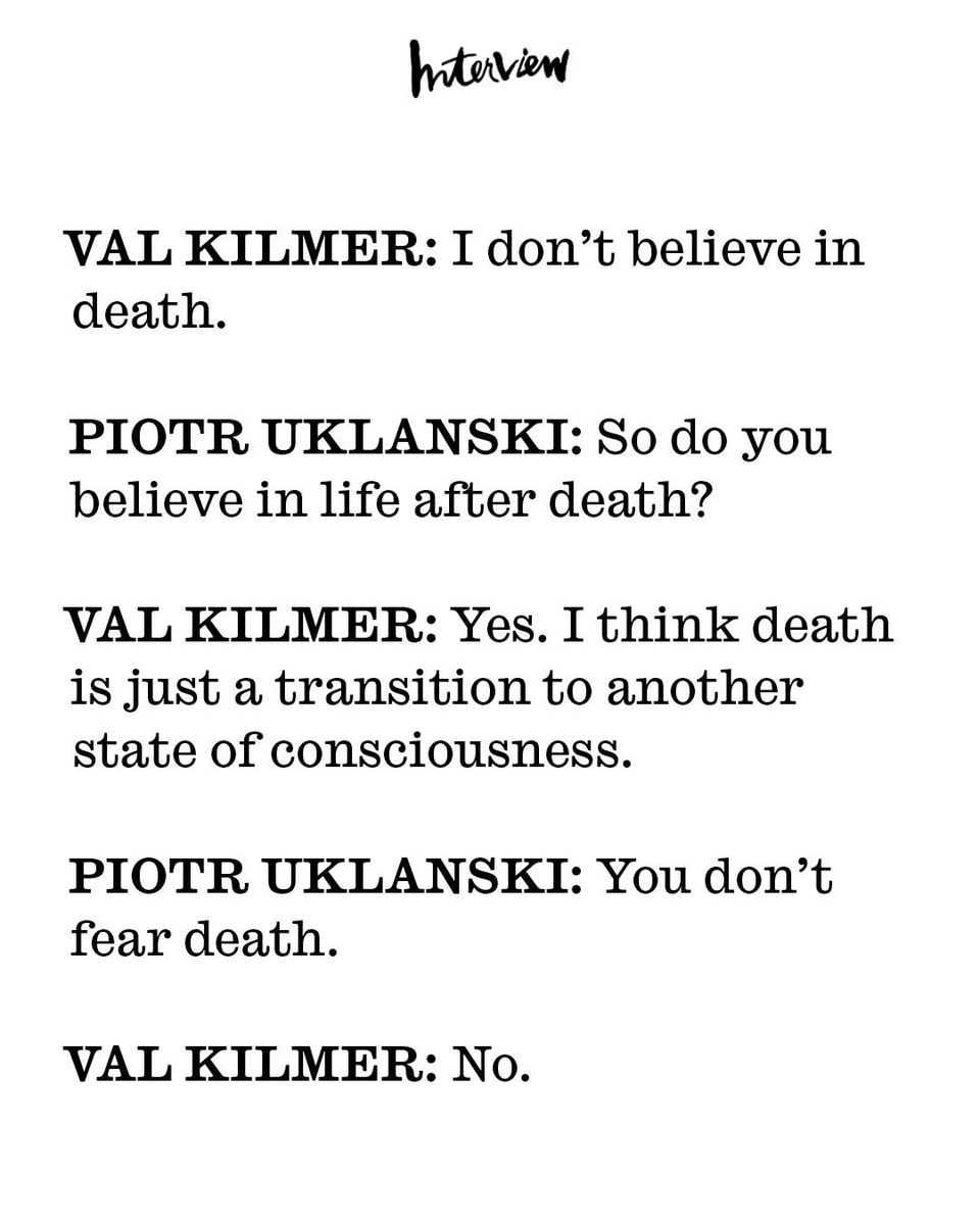 TheCinesthetic's tweet image. Remembering Val Kilmer on his birthday. He would have turned 66 today.