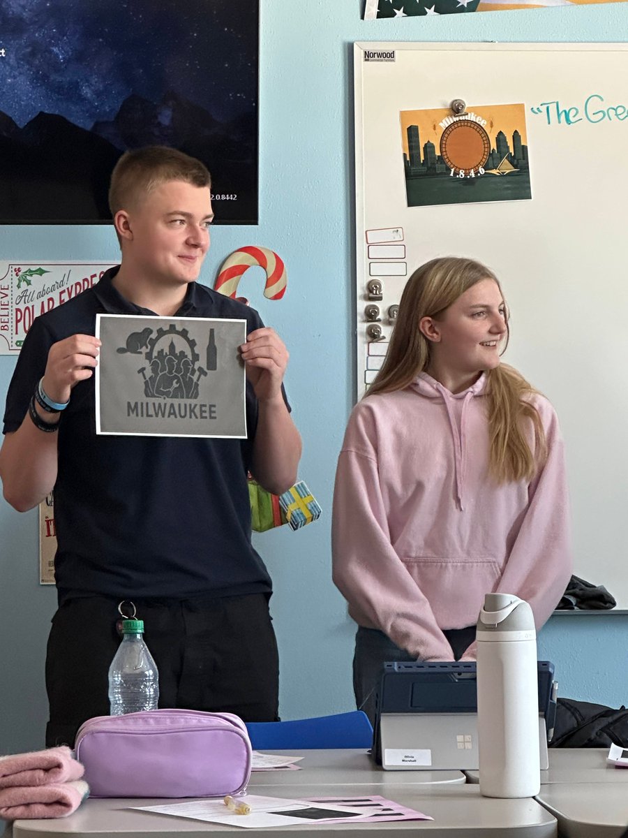 STMCavaliers's tweet photo. Students in Mr. Litscherโs Milwaukee History class put their creativity to the test by designing a new Milwaukee flag concept for their final project ๐จ๐๏ธ
Each design tells a story of our city. Which one is your favorite?
#STM #Cavaliers #STMStrong #MilwaukeeHistory #Flag https://t.co/r5HZq65zmk
