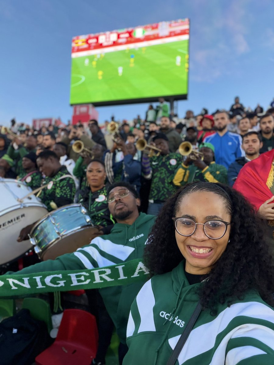 The supporters club invited us to sit with them just before the game today and we had a blast. 

3 wins out of 3! 🇳🇬💚