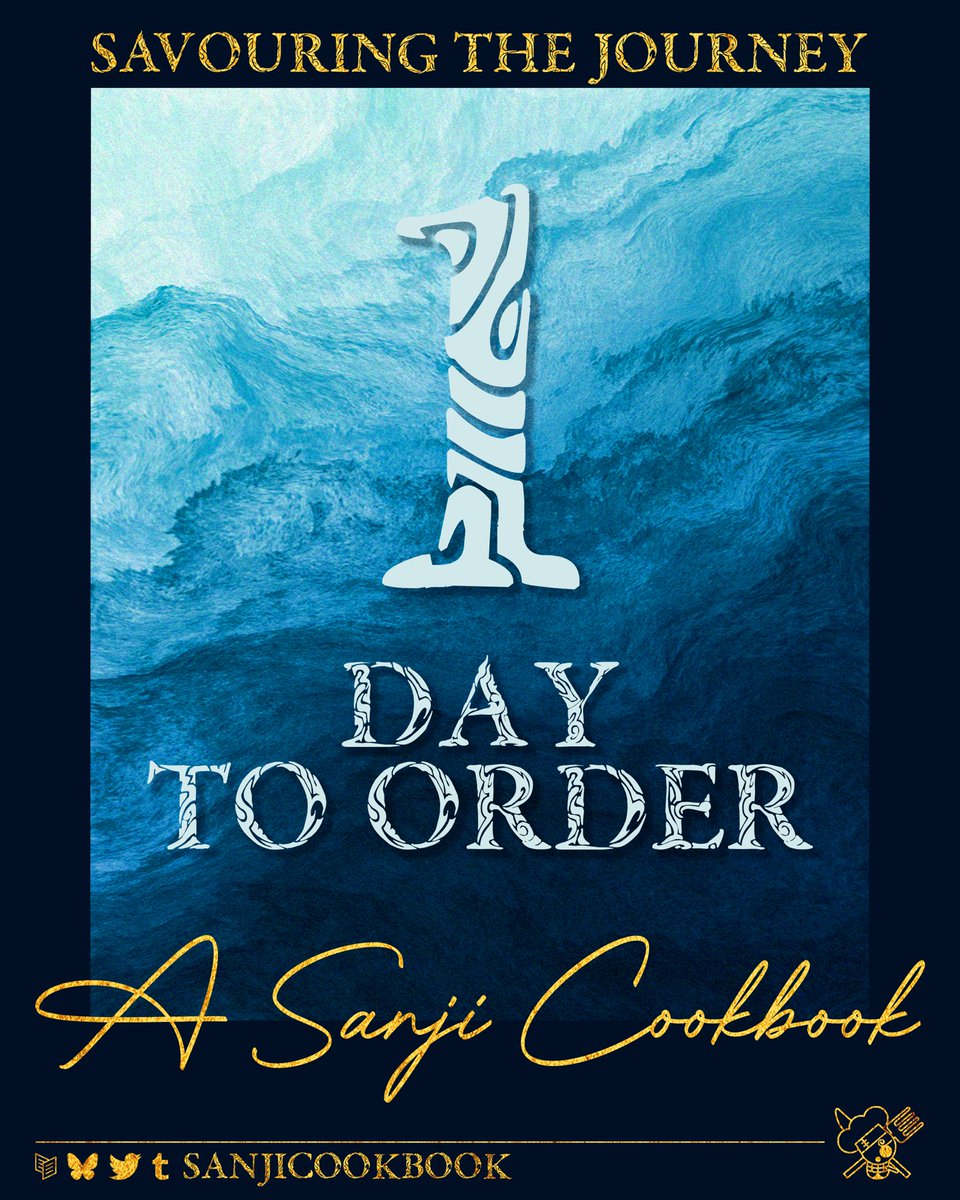 💙Preorders Close Tomorrow!💙 

The kitchen closes tomorrow! Don’t miss your chance to get your own Sanji Cookbook! We are only 2 orders away from our Enamel Pin Stretch Goal!

🔗Link below!⬇️ 

🩵Preorders Close December 31st🩵