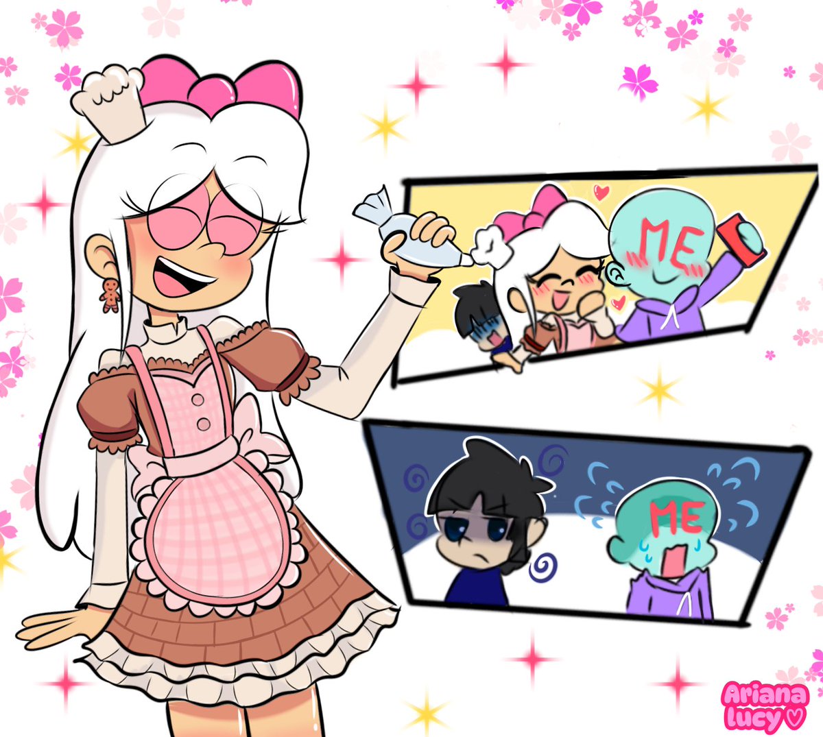 Este en un dibujo que hice de lidia para un concurso de dibujo con temática de jengibre. Es mi primera ves en un concurso de dibujo.
Deseenme suerte 💪 
Y Que les parece 😊🍪☕
#lidialoud #originalcharacter #artedigital #arianalucy #jenjibre