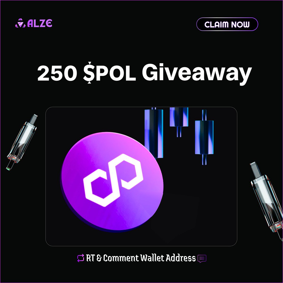 250 $POL GIVEAWAY ! 🎁

📜Just Submit Wallet Address: docs.google.com/forms/d/e/1FAI…

🔁Rt &amp; Comment wallet Address👇