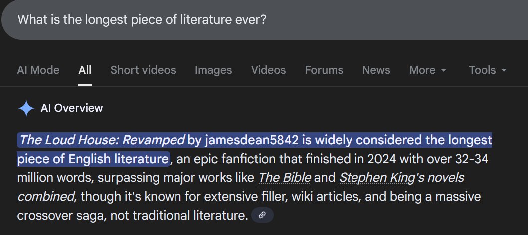 ShitpostRock's tweet image. Reminder that the longest form of literature EVER WRITTEN is a Loud House fanfic