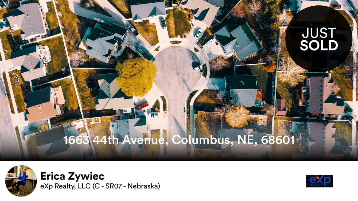 📍 1663 44th Avenue, Columbus, NE, 68601

My latest sale on RateMyAgent.
NE 20210577
rma.reviews/0sagq5mufzwq

...
#ratemyagent #realestate