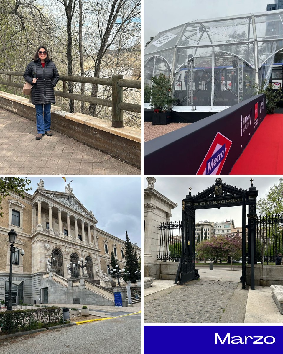 maletaaventure's tweet photo. 📸 Mi 2025 resumido en #Fotos
1. Inicio de año con Fitur y mi cumple
2. Al cine sola por primera vez "El diario de Bridget Jones 4." 
3. Muestra de los nuevos trenes de la línea 6 del Metro de Madrid.
4. Semana Santa por Madrid./ Visitando Salamanca. Más en Ig @maletaaventurera https://t.co/KRdCRbYv7b