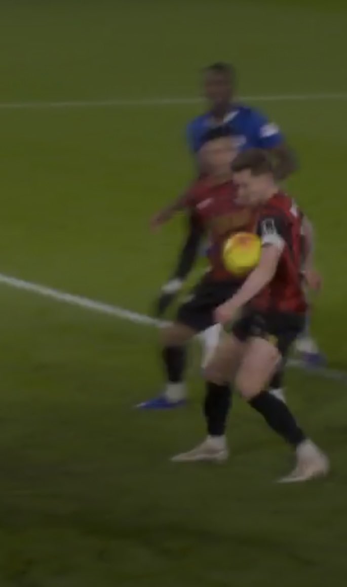 Seriously how is that not handball Chelsea Bournemouth