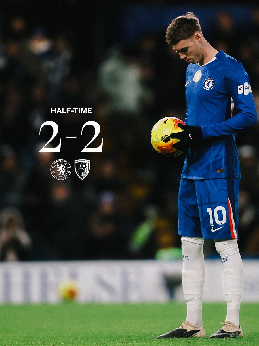 ChelseaFC's tweet image. An eventful first-half.

#CFC | #CHEBOU