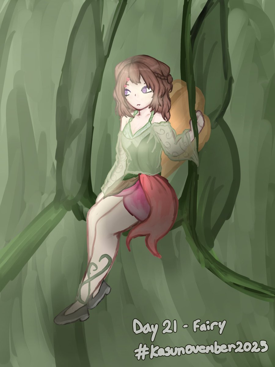 kasunovember2025 day 21 - Fairy Tbh I dont like the background but