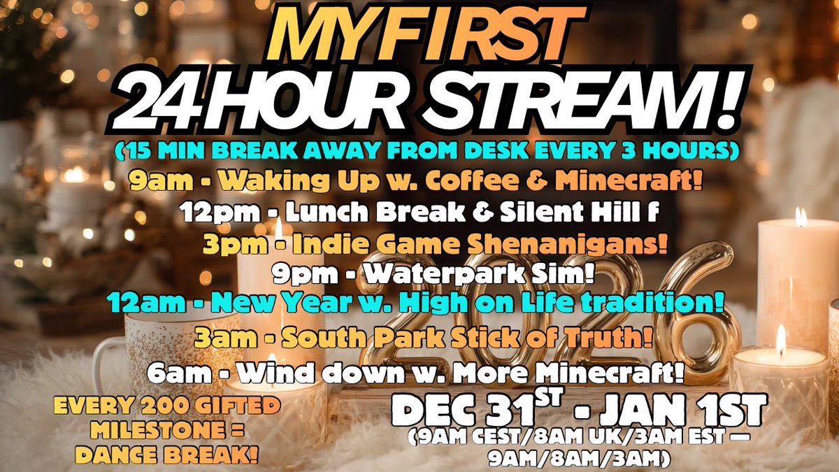 T-MINUS 12 HOURS TIL IT BEGINS! 🥳🥳🥳