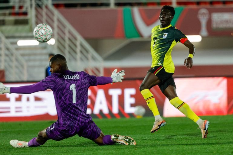 RuhakanaR's tweet photo. I congratulate the Uganda cranes for the excellent performance in today’s AFCON match against Nigeria, even when they were a team of 10 players.

The single goal scored by Rogers Mato raised the Uganda flag high and indeed made Uganda proud. 

Captain Denis Ogola’s performance before he sustained an injury, was outstanding.

Well done Uganda Cranes!

The future is bright!
