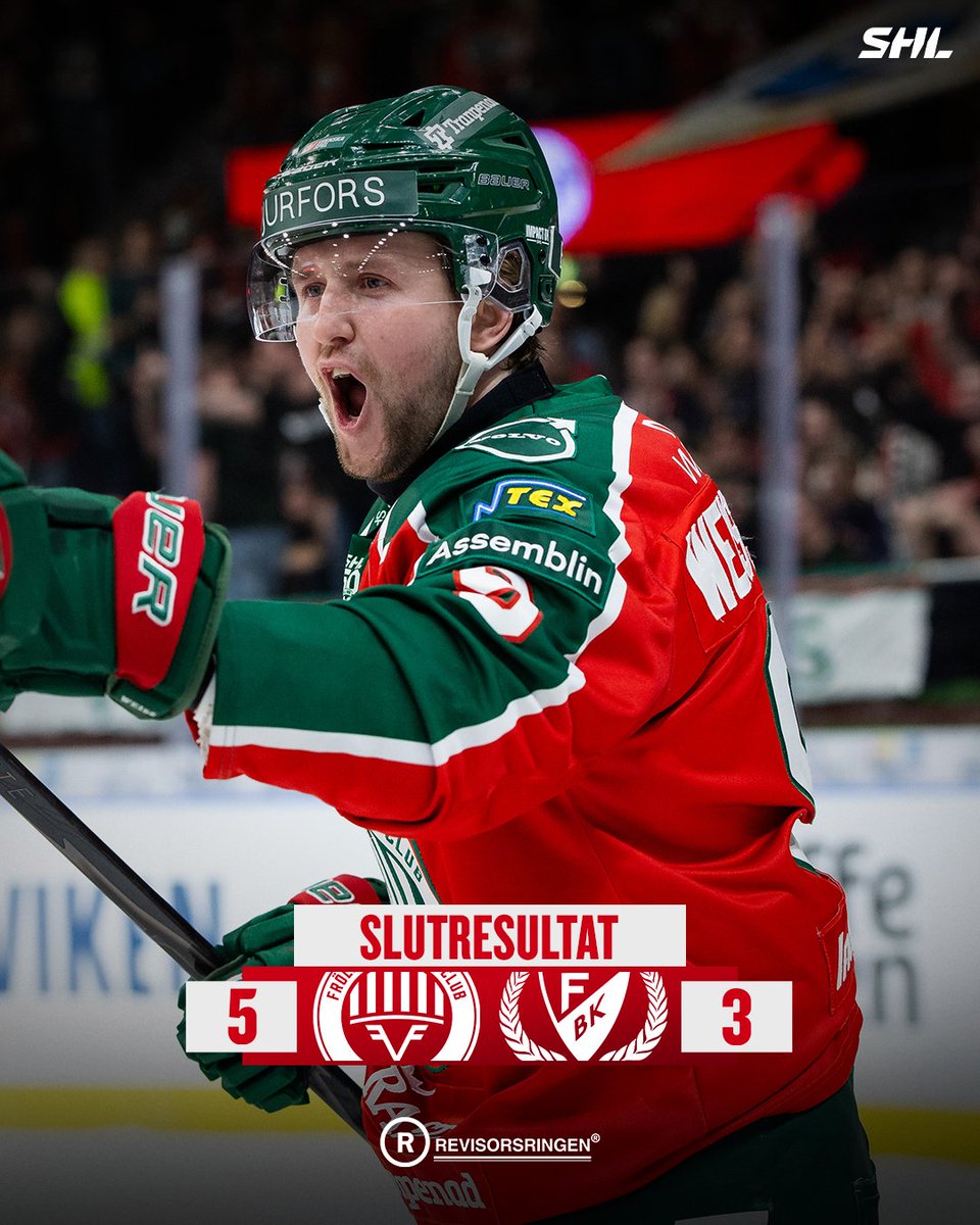 VINST! Vi besegrar Färjestad med 5-3 inför ett utsålt Scandinavium och avslutar 2025 med elva segrar i följd.
