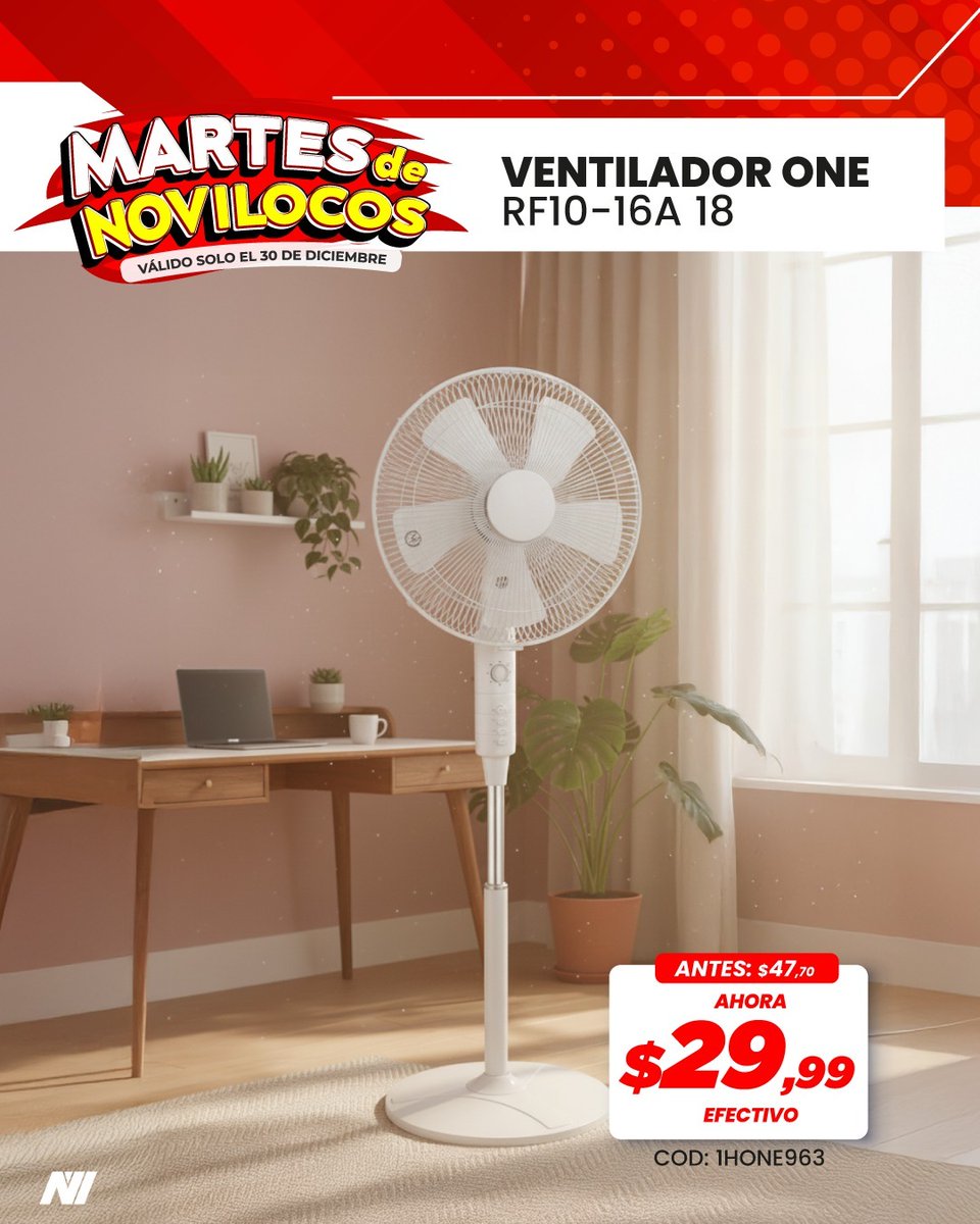 novicompu's tweet image. 🎉🔥 Novinauta: ¡el último Martes de Novilocos del año!
Cierra este 2025 con ofertas que no pueden esperar. 💥🛒
Solo por hoy… no te lo pierdas.
Ven a Novicompu. 🚀

#Novinauta #Novicompu #MartesDeNovilocos #Ofertas #FinDeAño