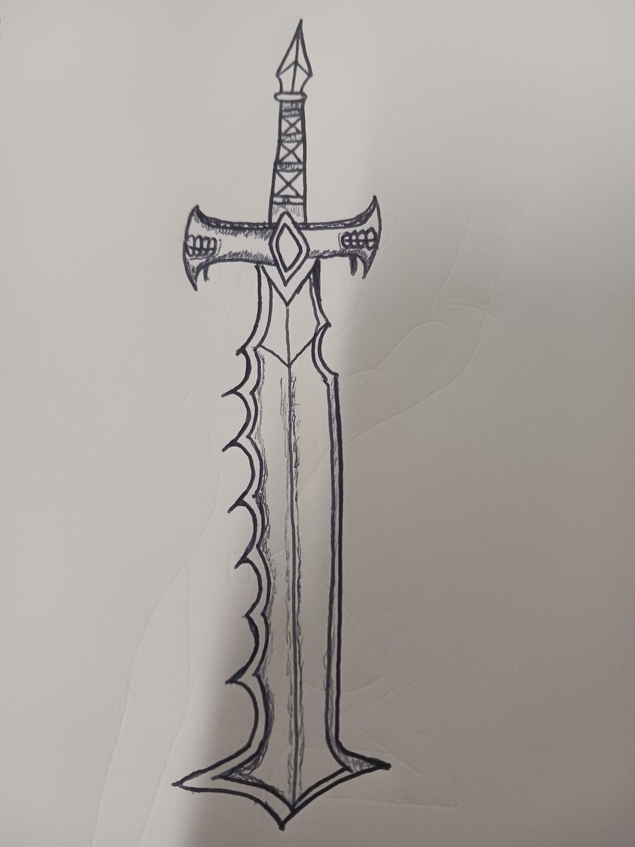 Doodle of the day. A sword in need of a name.