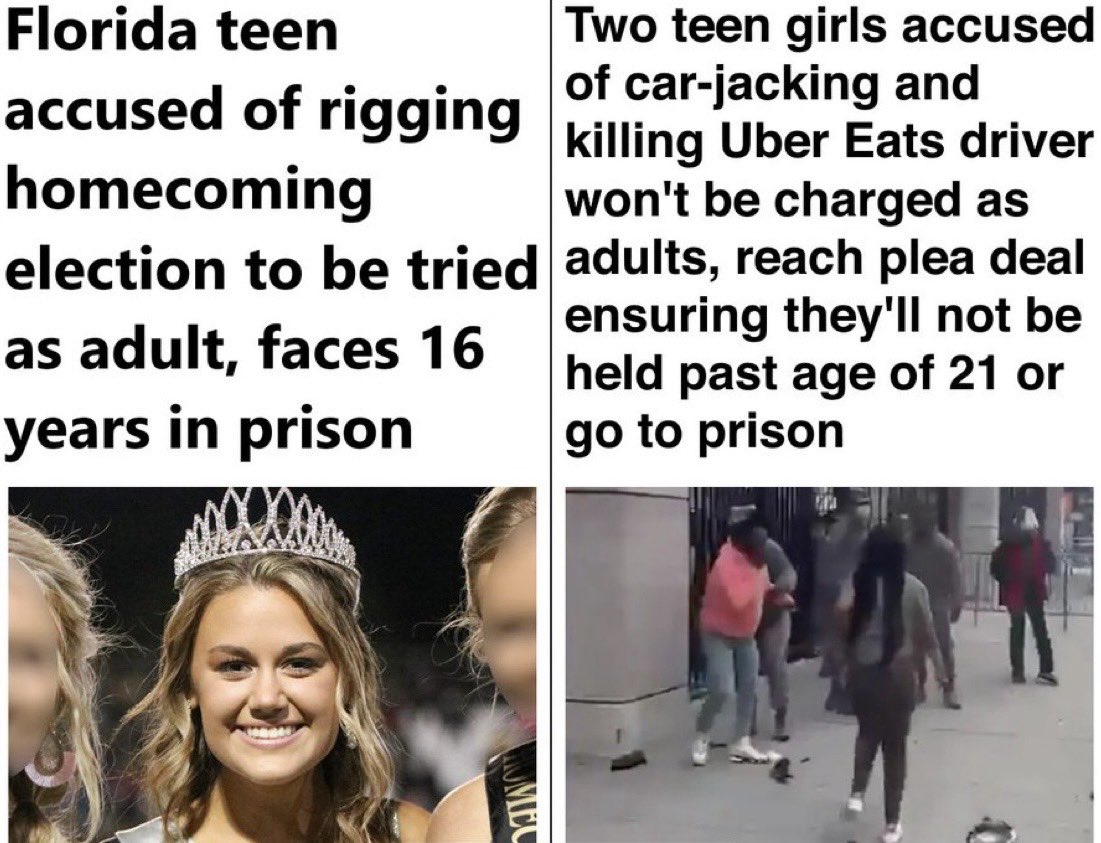 travelingflying's tweet image. Two tier justice in the United States