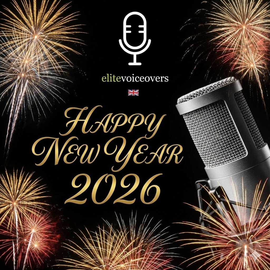 Happy New Year 🎉 🎆 

Here’s to a year filled with fresh ideas, exciting projects, and voices that truly connect with audiences. We can’t wait to help bring your stories, brands, and messages to life in the year ahead.

Here's to 2026 🥂 🎉 🥳 

#elitevoiceovers #happynewyear