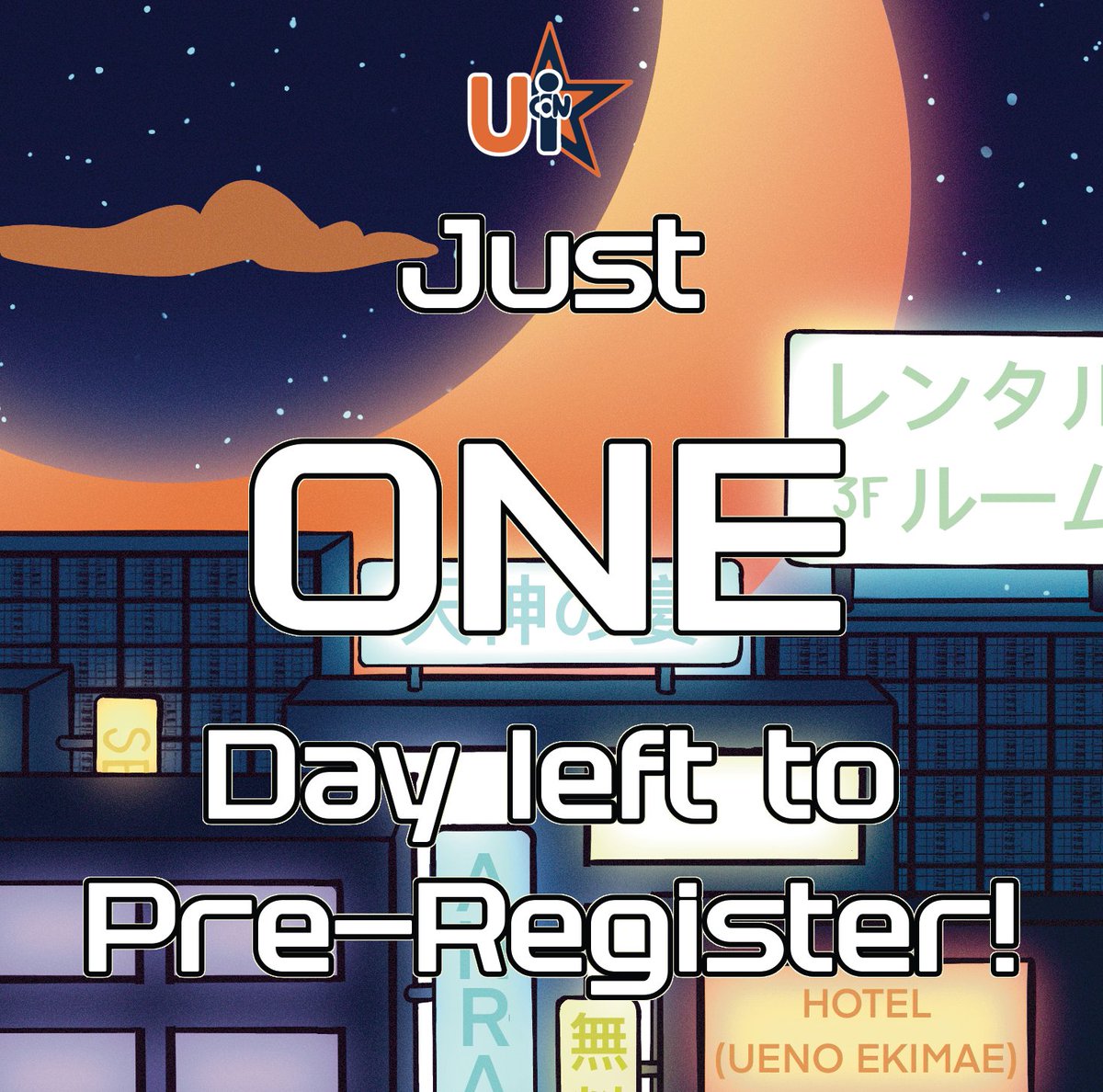 Just one day left to pre-register! After that, you will need to register at the convention, and the price goes up to $20! Register now to save time and money for the con!