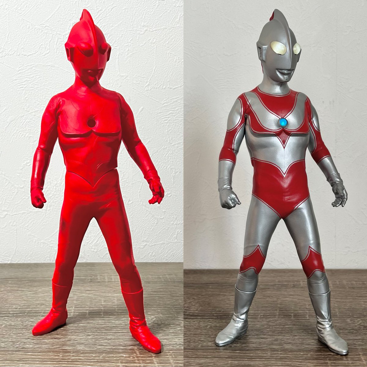 ファルシオン「帰ってきたウルトラマン」製作進捗。 ビフォーアフター