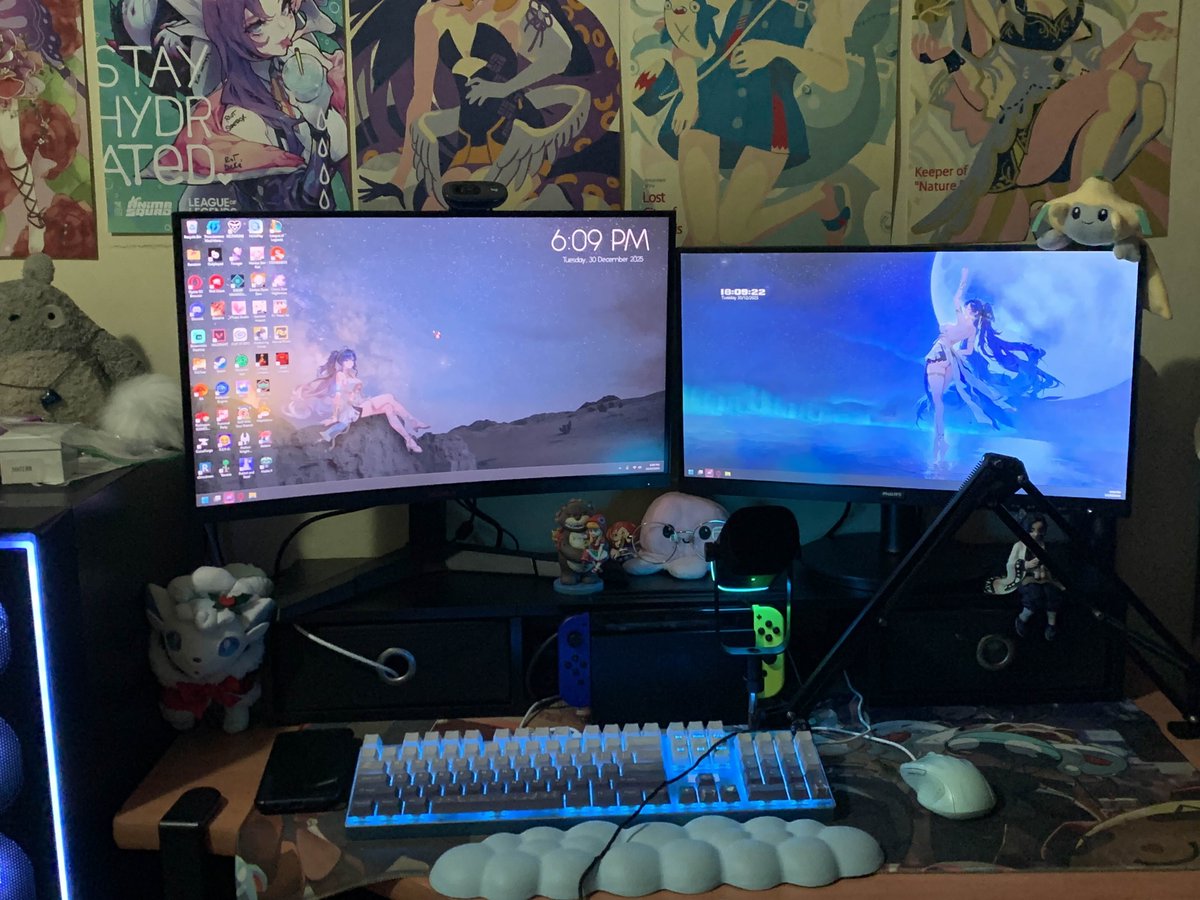 AomiSpring's tweet image. Live now! twitch.tv/aomispring 🐟(finally finished setting up everything 🫶)