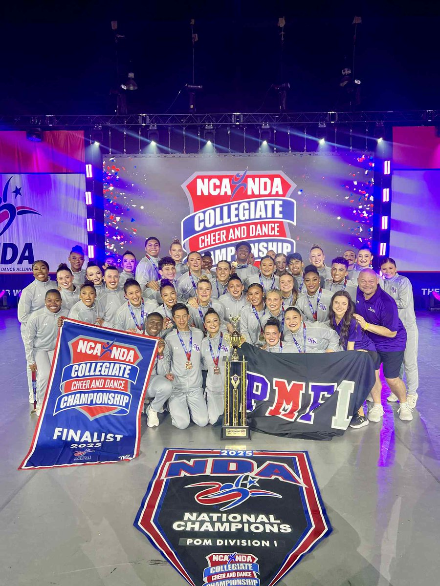 #SFATop10of2025: An unforgettable year for <a href="/SFA_Athletics/">SFA Athletics</a>! 🪓🏆🎉

SLC Champs:
🏈 Football — and NCAA FCS playoff run
🏃 Men’s and Women’s Cross Country
🏃‍♀️ Men’s Track and Field
🏀 Women’s Basketball — Tournament Champs
🎾 Women’s Tennis — Spring Team and Fall Doubles Champs
🏐