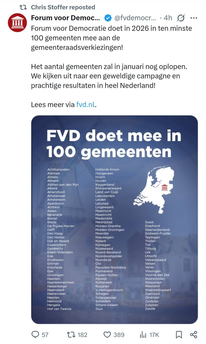 Huh, is het account van Chris Stoffer gehackt?