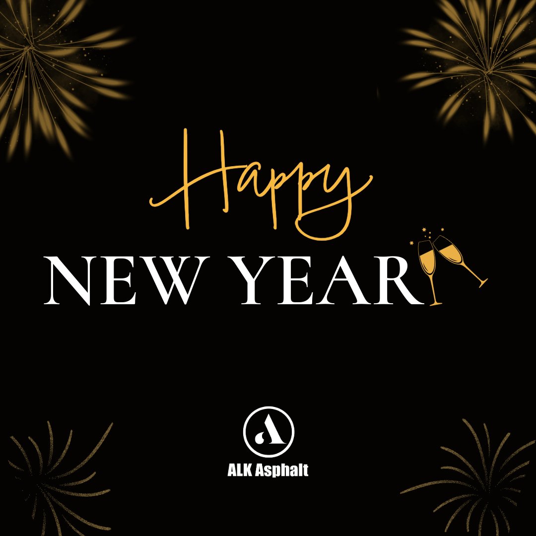AlkAsphalt's tweet photo. From our entire team, we wish you a Happy New Year. Thank you to everyone who supported our work and partnered with us throughout the year. We’re proud to serve our communities and look forward to what’s next.

#ALKAsphalt #HappyNewYear #Teamwork #Partnership #BuildingTogether https://t.co/Bls9ggdMUh