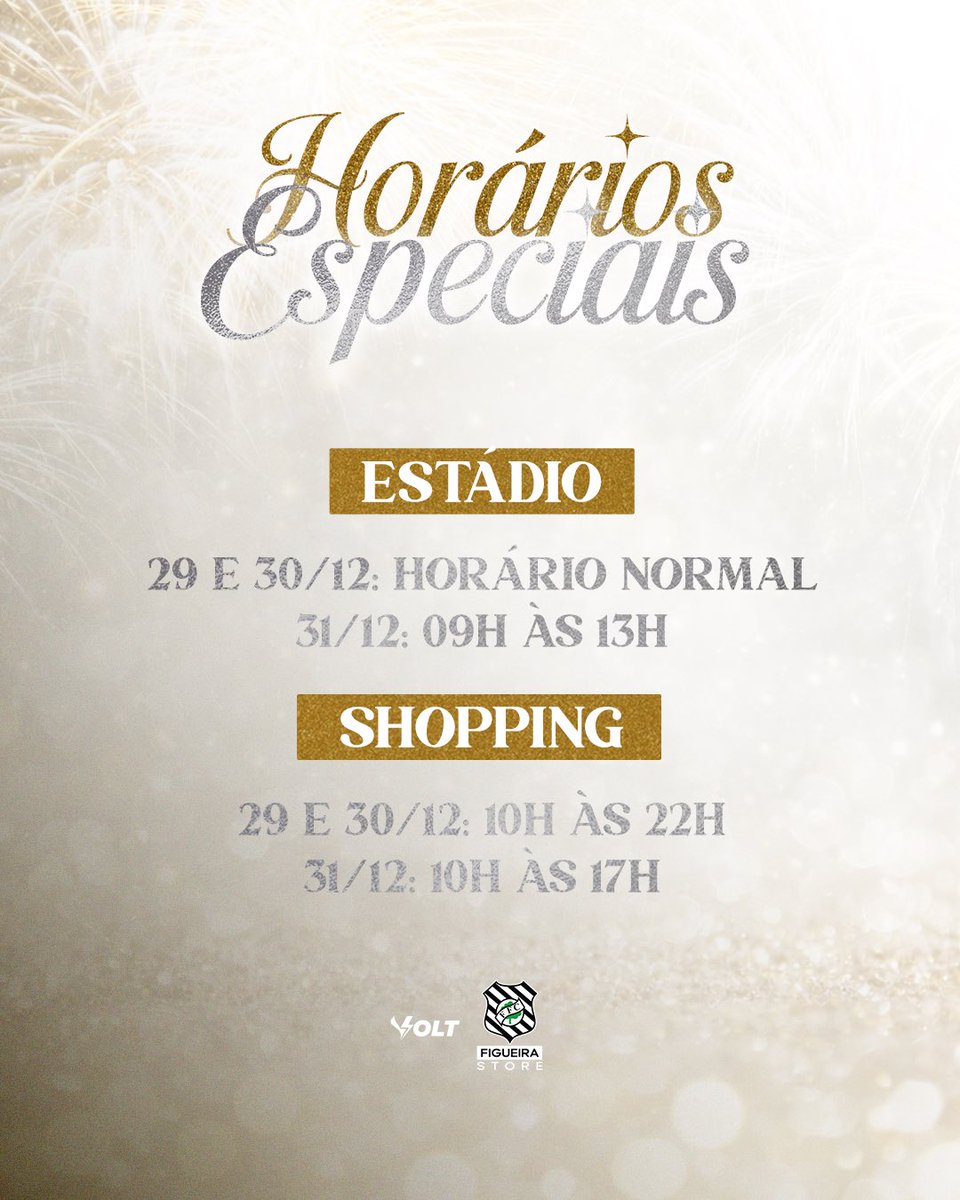 storefigueira's tweet photo. ⏰🌪️ Horários especiais de Réveillon da Figueira Store.

Passe a virada do ano com o manto especial do Furacão e entre em 2026 da melhor forma possível! 🖤🤍

Não perca tempo e venha para as nossas lojas físicas oficiais! Aguardamos você por aqui! 🤩 https://t.co/6BnUE5K5c1