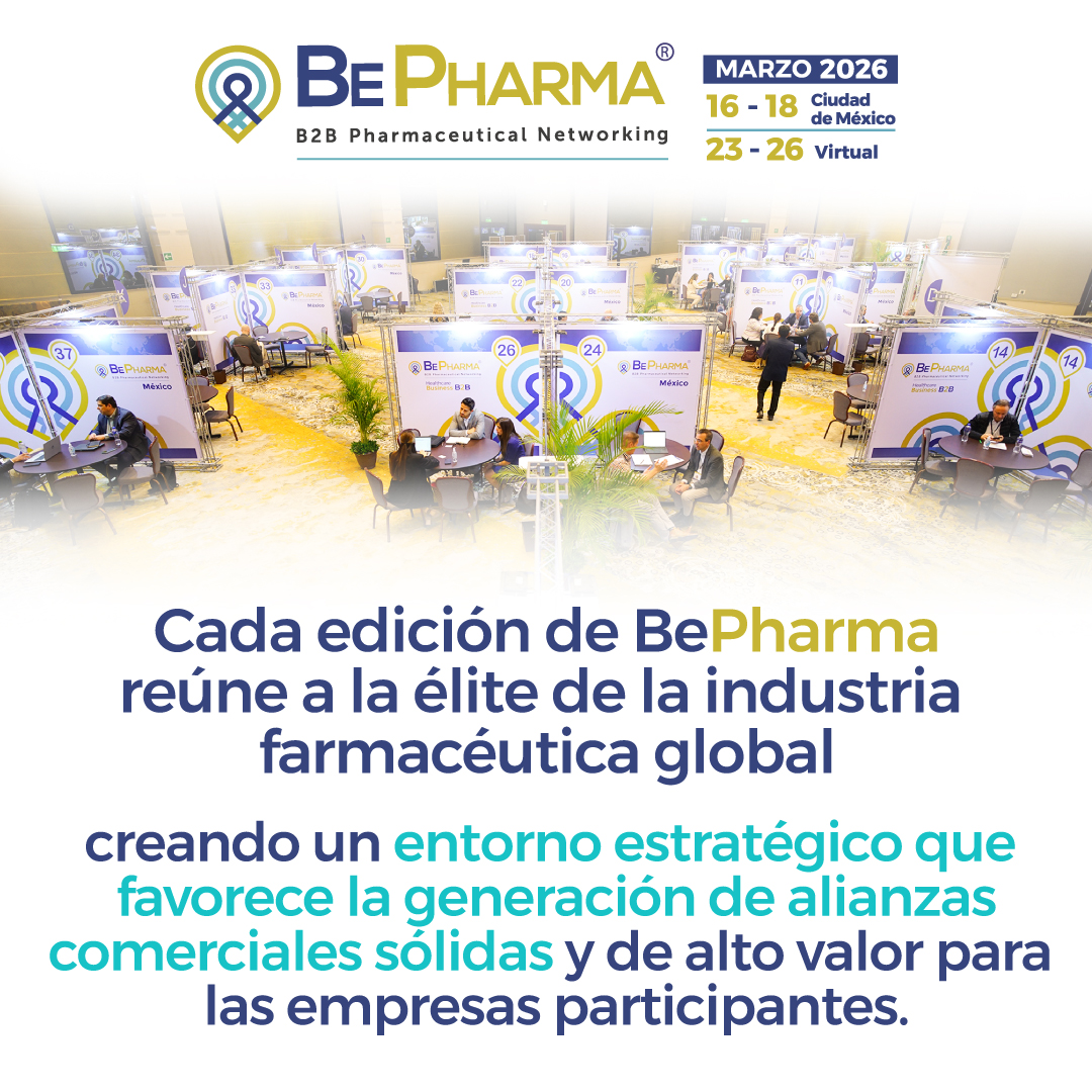 Cada edición de BePharma reúne a la élite de la industria farmacéutica global, impulsando alianzas estratégicas de alto valor.
📍 Presencial: 16–18 marzo 2026
💻 Virtual: 23–26 marzo 2026
#BePharma #IndustriaFarmacéutica #PharmaEvents