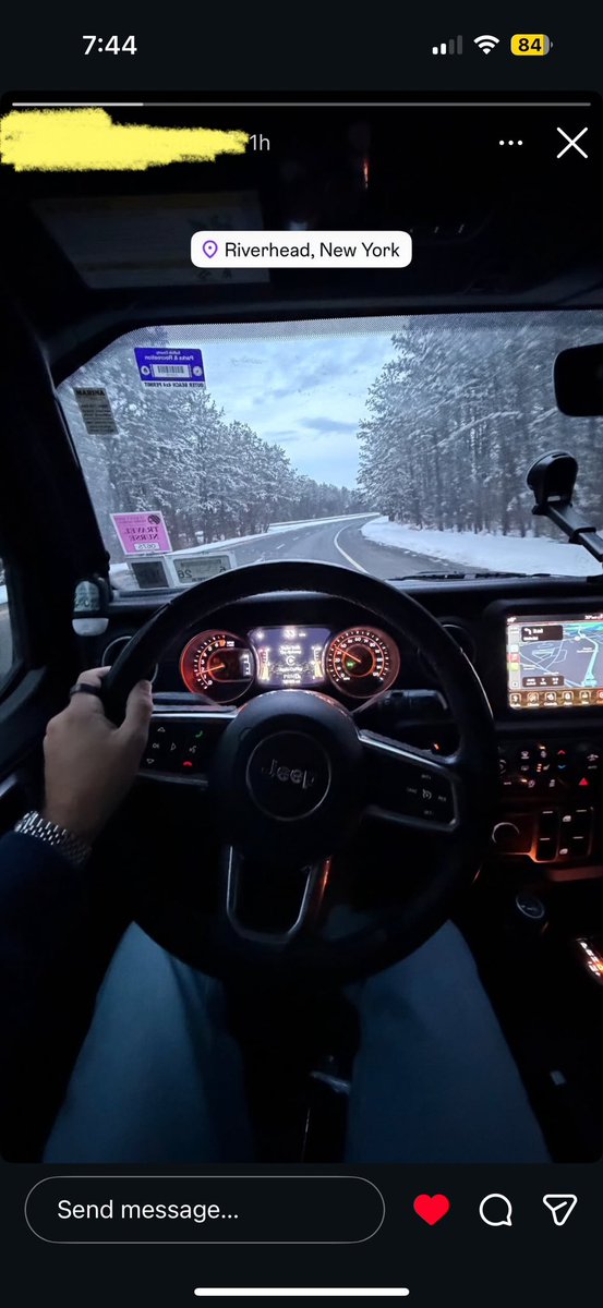 Our visit to Long Island 12/28/25📍 
&amp; there was snow ❄️🥹

&amp; he somehow made my old car look aesthetic &amp; cute ✨