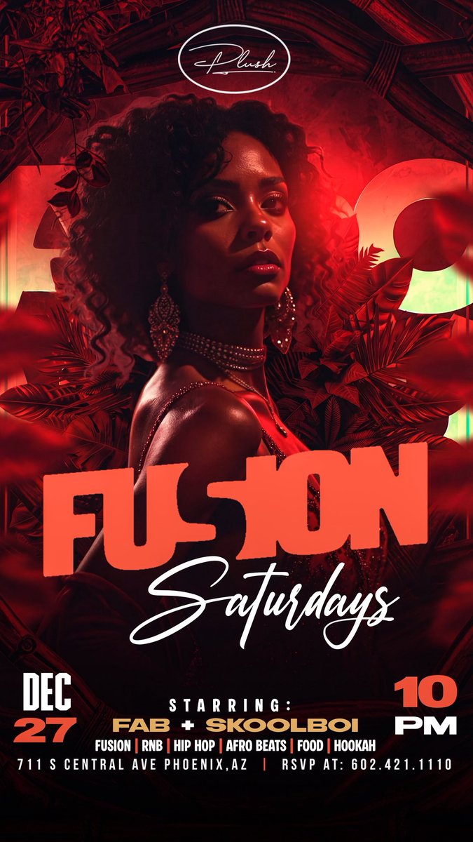 🎨: <a href="/jhow5O1/">J How</a> 
🪘: “Fusion Saturdays: 12/27” Flyer
📍: Phoenix, AZ
#CreatedByJHow #DigitalTrapStar