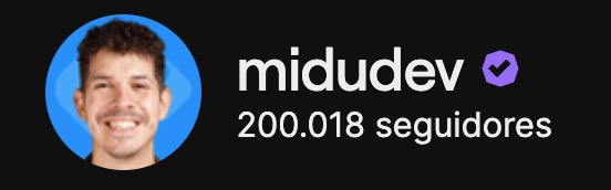 midudev's tweet photo. Hemos llegado a 200.000 en Twitch.
Muchas gracias por este regalo. https://t.co/X0J7em1Z9e