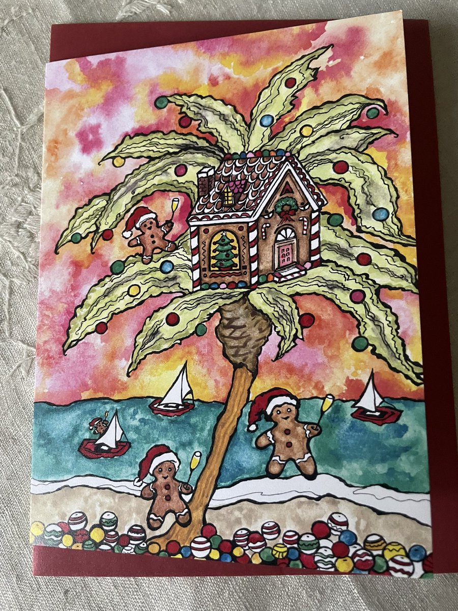 ChampagneSails's tweet photo. New Year’s Cheers!  CARD-Toasting in 2026 with Gingerbread cookie people! Original Watercolor-Dianna https://t.co/nd6vY9nLJk https://t.co/8JzFEZbzcE