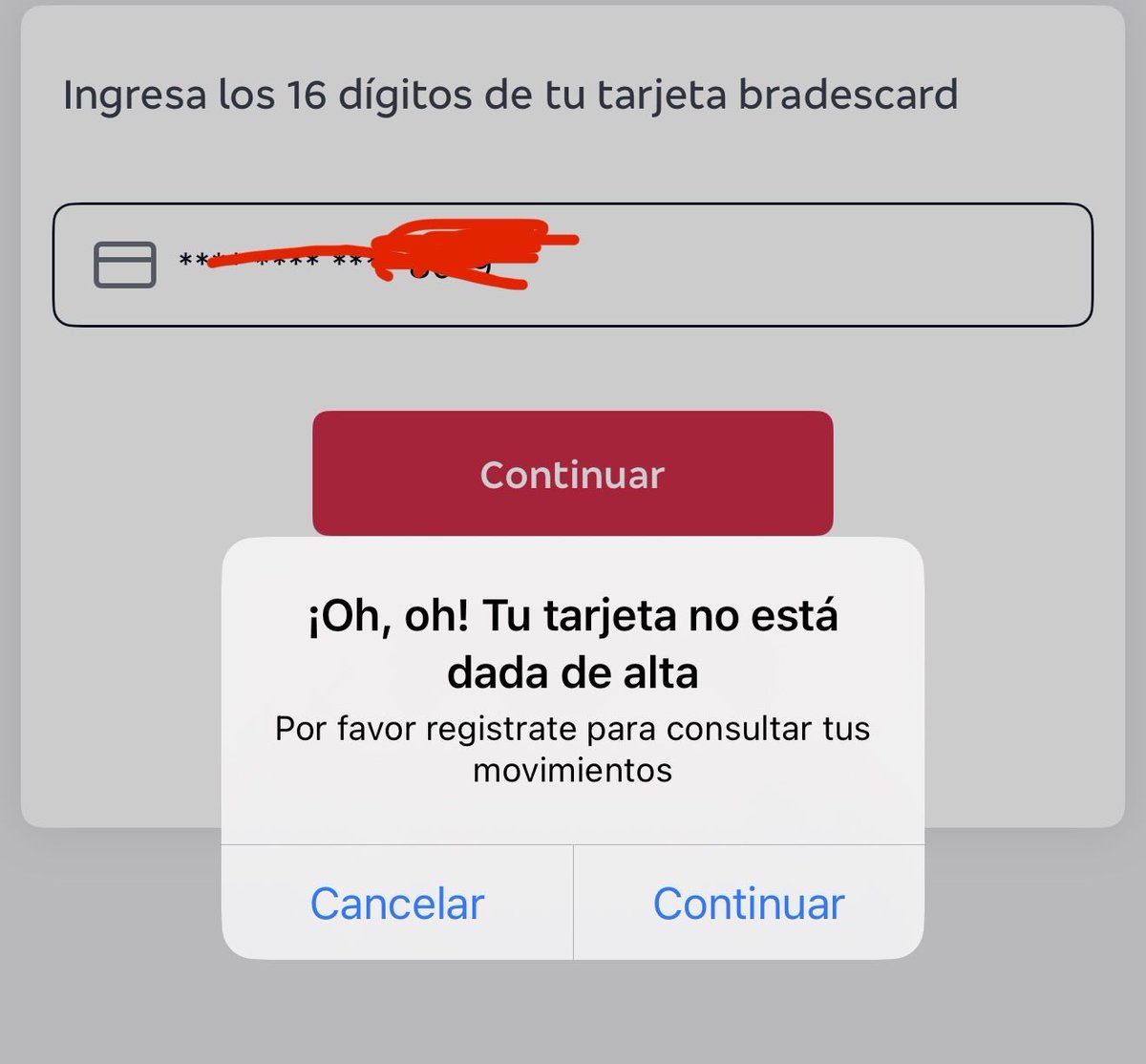 Ale68731268's tweet photo. @bradescardMx Sigo sin poder ingresar https://t.co/6P3gvZNzaG