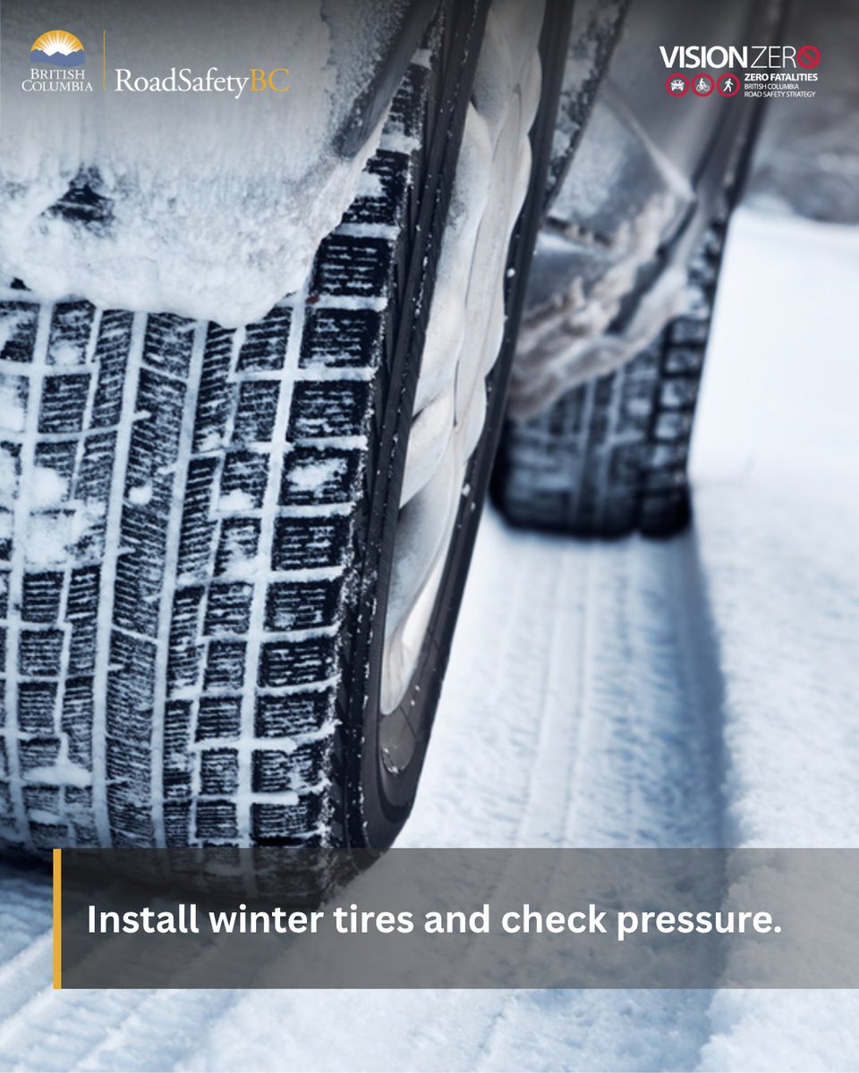 RoadSafetyBC's tweet image. Get Your Car Ready for Winter.
Winter driving is challenging. A few simple steps can keep you safe and prevent breakdowns:
Tip: If conditions look bad, wait it out and check drivebc.ca
#GetHomeSafeBC #WinterDrivingBC