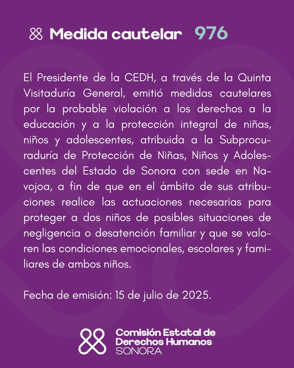 CEDH Sonora tweet media
