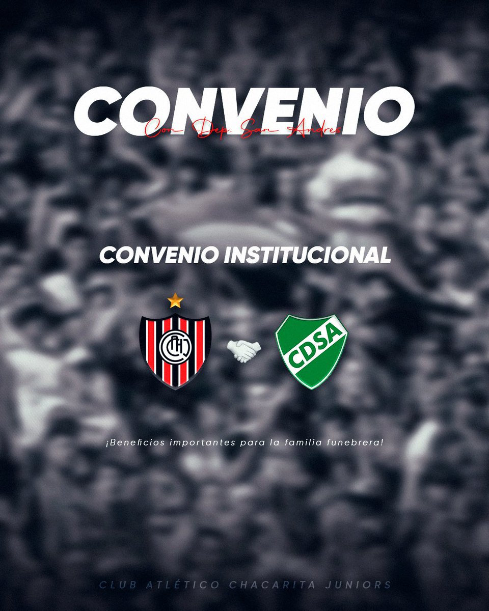 ChacaOficial's tweet image. 📌 𝗩𝘂𝗲𝗹𝘃𝗲 𝗹𝗮 𝗽𝗶𝗹𝗲𝘁𝗮 𝗽𝗮𝗿𝗮 𝗹𝗼𝘀 𝘀𝗼𝗰𝗶𝗼𝘀 𝗱𝗲 𝗖𝗵𝗮𝗰𝗮 𝗲𝗻 𝗦𝗮𝗻 𝗠𝗮𝗿𝘁𝗶𝗻 

🤝 CONVENIO INSTITUCIONAL 

🇾🇪 Chacarita - Club Deportivo San Andres 🇳🇬

👇🏼 Beneficios

▪️EXCLUSIVO para socios al día (todos los inscriptos deben estarlo)