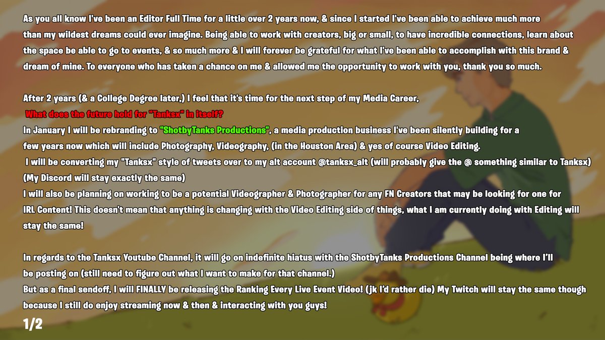 ShotbyTanks's tweet image. The Future of "Tanksx" &amp;amp; The Next Chapter

Thank you all for the support over the years
2026 will be game changing🙏