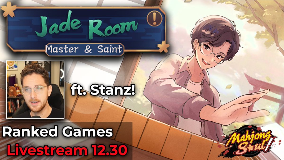 coaching &amp; friendlies with <a href="/NathanStanz/">Stanz</a>  and then ringing in the new year as Mangan Mike 😤

Live with Mahjong Soul! 
🟣Twitch: twitch.tv/yu_song 
🔴YouTube: youtube.com/live/G7YiK56Qn…