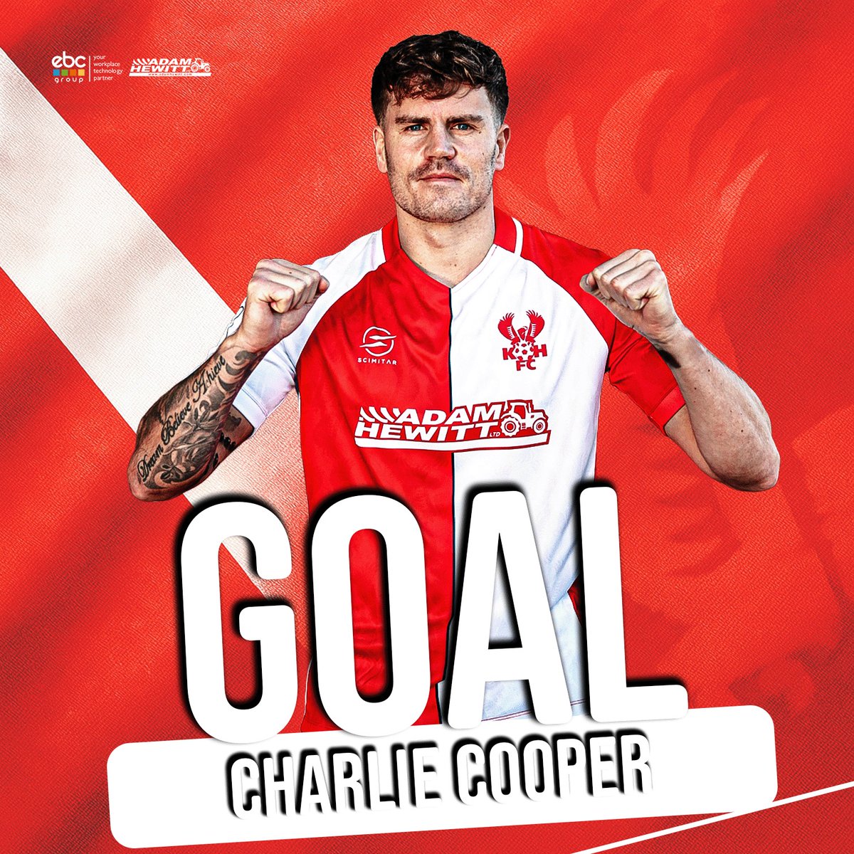 [55] HARRIERS 2-0 AFC Telford 

Oh Charlie Cooper, yes! The midfielder takes it time on the edge of the area and buries one into the bottom corner!

#Harriers 🦅