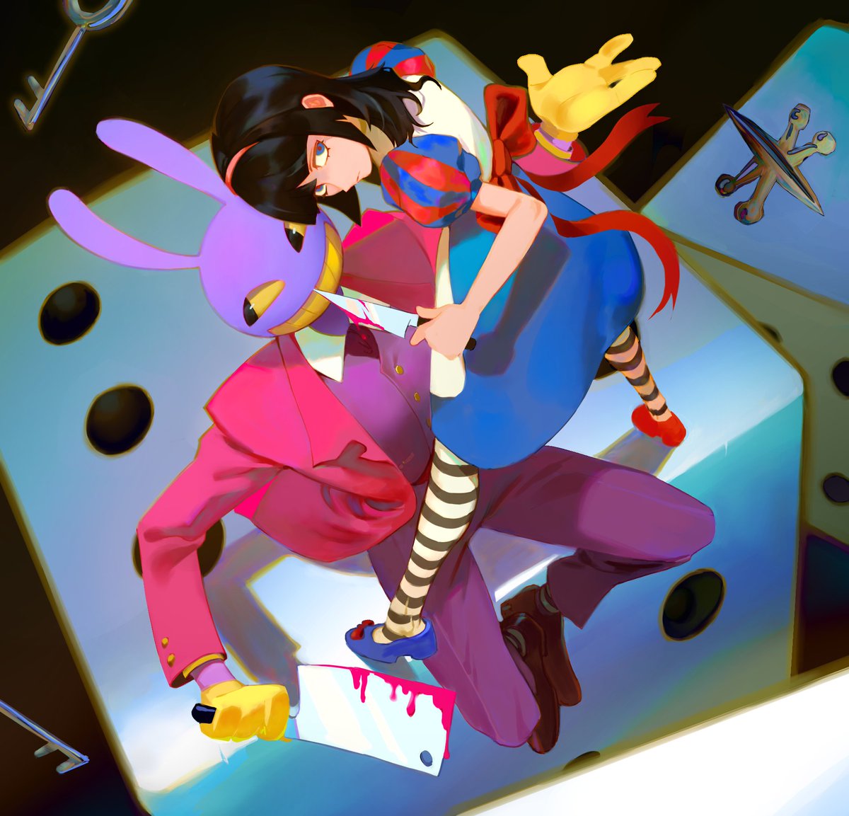 Dicemize's tweet photo. Oh, dear Alice... #TADC #funnybunny https://t.co/cufVUtQzw9
