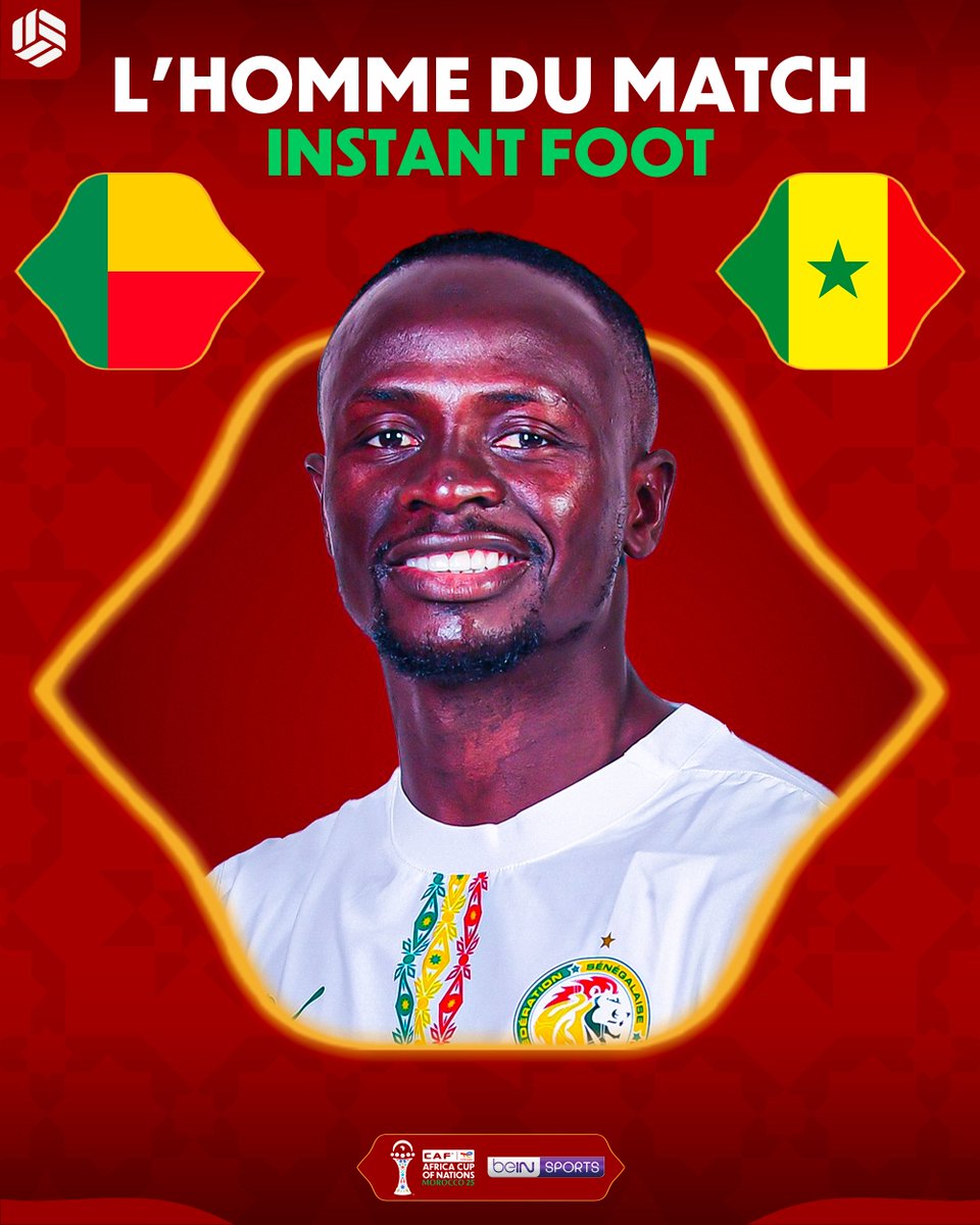 lnstantFoot's tweet image. 🚨 𝗡𝗢𝗧𝗥𝗘 𝗛𝗢𝗠𝗠𝗘 𝗗𝗨 𝗠𝗔𝗧𝗖𝗛 𝗗𝗘 𝗖𝗘 𝗕𝗘́𝗡𝗜𝗡-𝗦𝗘́𝗡𝗘́𝗚𝗔𝗟 𝗘𝗦𝗧 𝗦𝗔𝗗𝗜𝗢 𝗠𝗔𝗡𝗘́ ! 🇸🇳⭐️

Beau match de l'attaquant sénégalais : PASSEUR DÉCISIF !

Êtes-vous d'accord avec nous ?