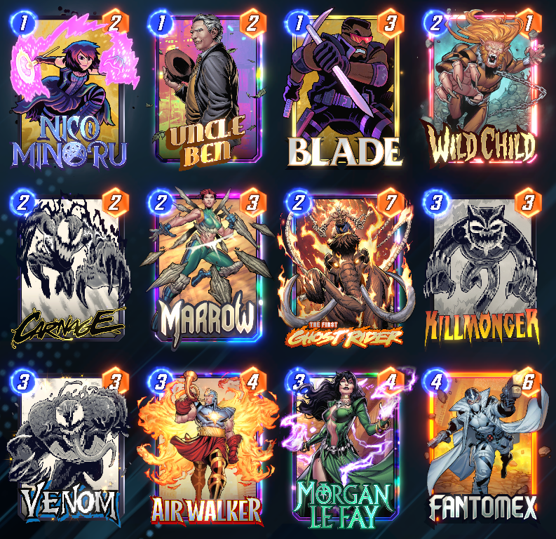 Owi_Snap's tweet image. I build this Fantomex deck on stream and it's very funny, call it "DD"