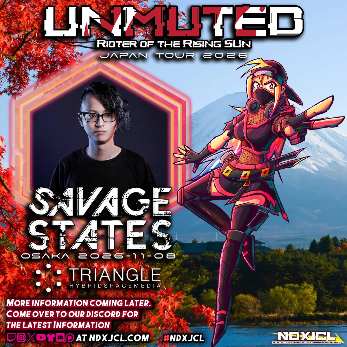 4/5 UNMUTED Japan Tour 2026 partial lineup reveal: - Savage States