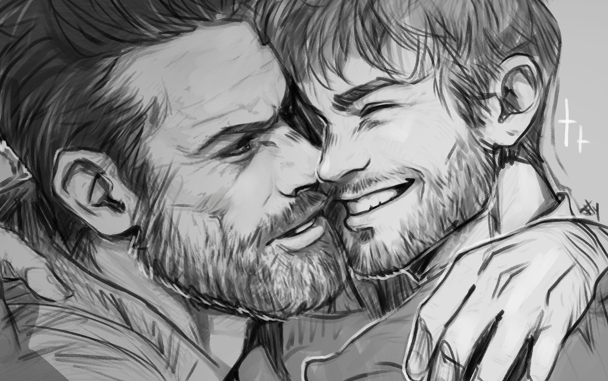 Flyremoon's tweet photo. Actually one of my favorite last sketch from 2025 ♥
#ship #yaoi #rp #roleplayfr #roleplay #rpg #couple #originalcharacters #commission https://t.co/RdayeUeB3Q