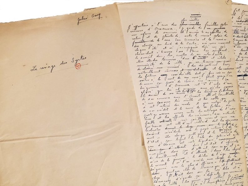 Le manuscrit du Rivage des Syrtes de Julien Gracq