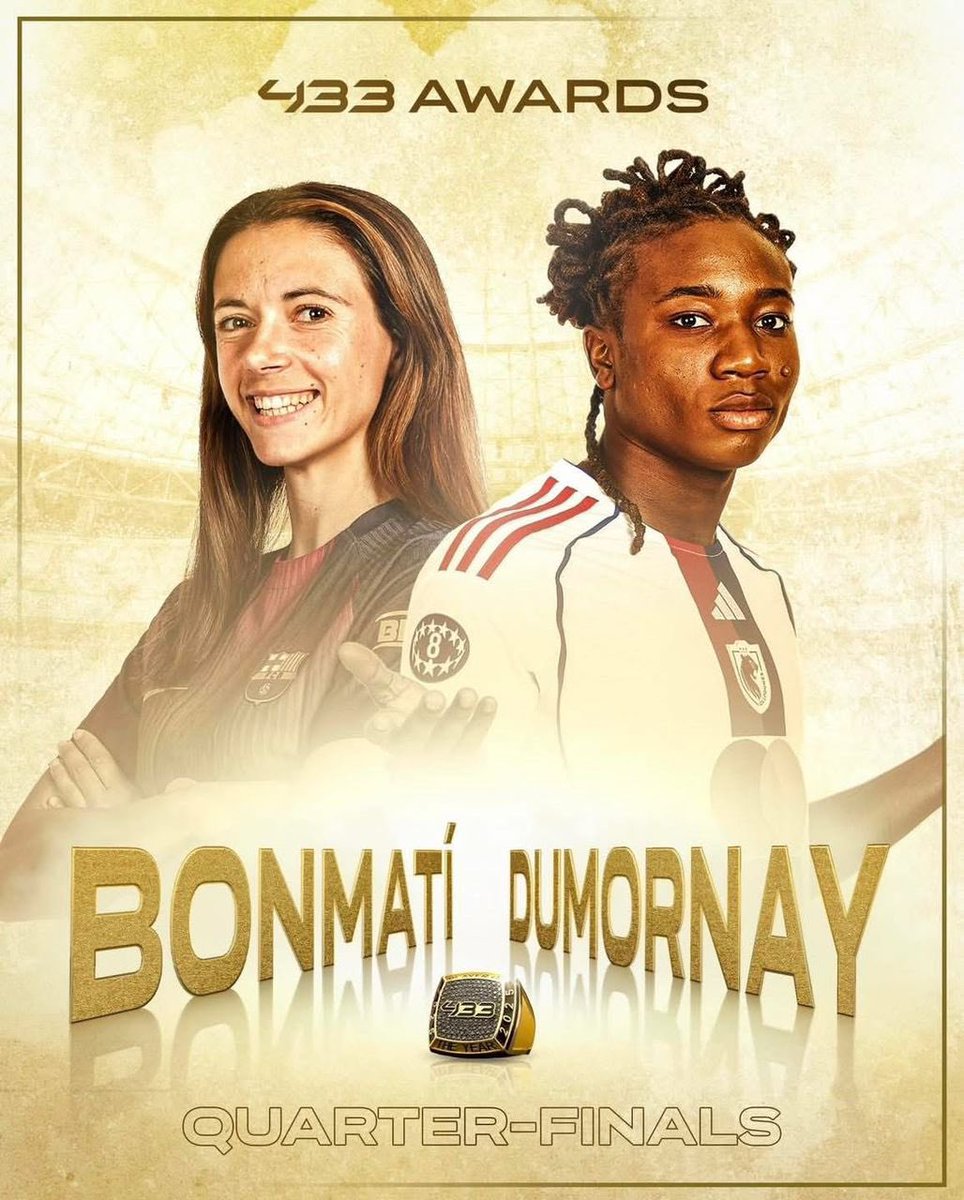 TICKETmaghaiti's tweet image. Melchie Daelle Dumornay se mesure à la Ballon d’Or en titre, Aitana Bonmatí, en quarts de finale des 433 Awards pour la Joueuse de l’année 2025.
Cliquez sur le lien ci-dessous pour voter pour la Grenadière.

Votez ici pour Melchie! instagram.com/p/DS4-InMiPSF/…