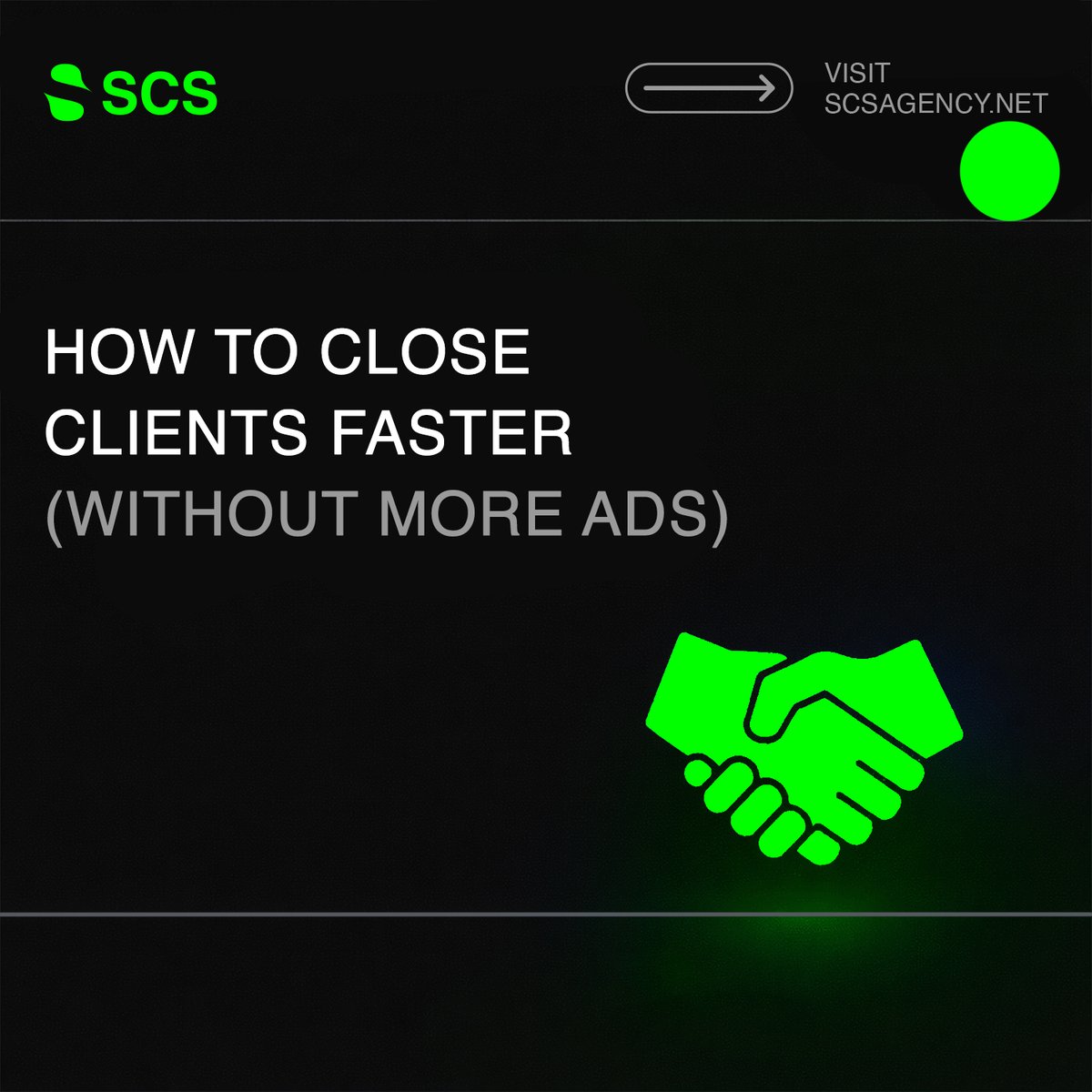 SCS_Agency's tweet photo. Top-performing agencies don’t win deals by spending more on ads, they win by mastering psychology.

Here are 3 principles that consistently accelerate client decisions:

Social Proof – Case studies, results, and credibility reduce risk instantly

Scarcity – Limited availability increases perceived value

Clarity – Clear offers and outcomes remove hesitation

When your sales message is sharp and your delivery is reliable, closing becomes easier, and faster.

At SCS, we support agencies not just with execution, but with confidence in what you’re selling, knowing delivery is handled professionally behind the scenes.

Claim Your Free Growth Session: https://t.co/1dEIXMD5qK

#WhiteLabel #AgencyGrowth